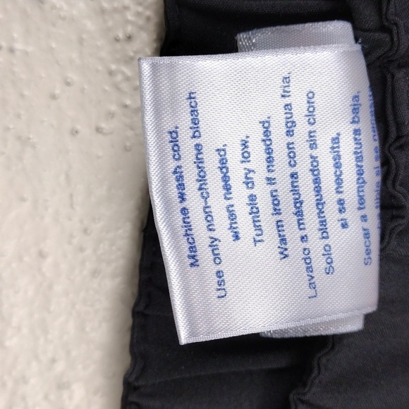 Reebok Black Mid Rise Drawstring Elastic Waist Pull On Active Wear Capri Pants - Picture 7 of 12